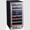 Edgestar 15 Inch Wide 26 Bottle BuiltIn Dual Zone Wine Cooler with Reversible Door and LED Lighting CWR263DZ - alternate 5